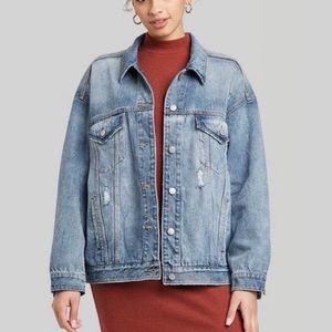 Wild Fable Oversized Jean Jacket S